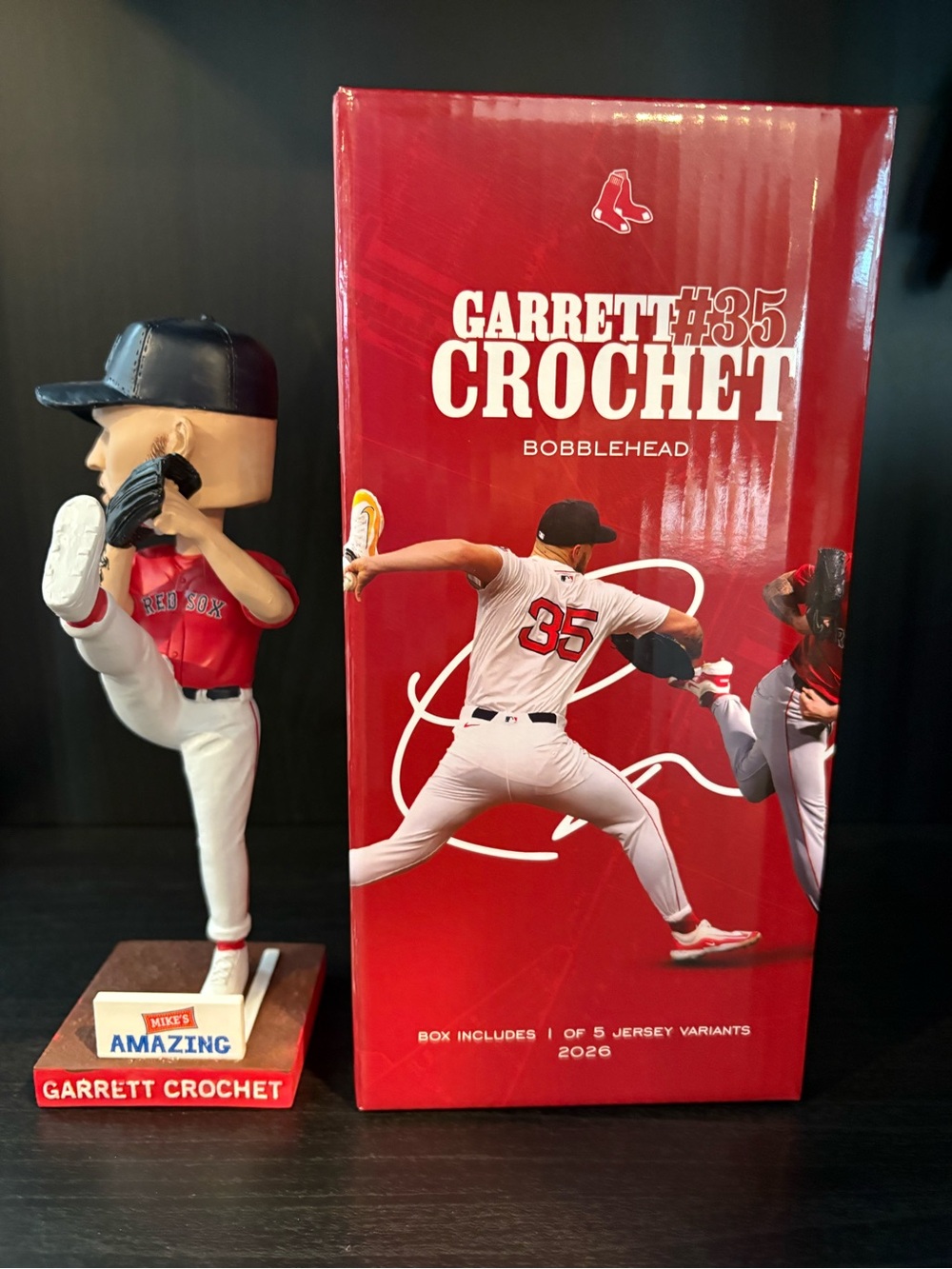 Garrett Crochet #35 Red Sox Bobblehead - Red jersey SGA 5-7-26 new